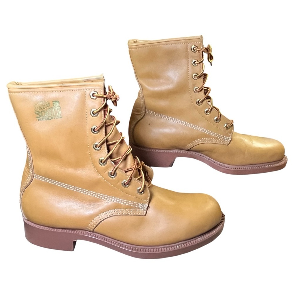 Greb‎ Tan Leather Insulated Work Boots 8.5